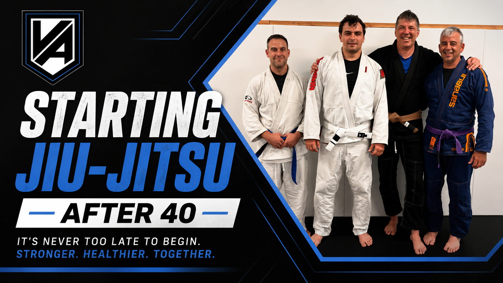 Adult beginner jiu-jitsu class for ages 40 and over at Vanguard Academy in Lake Grove, Long Island